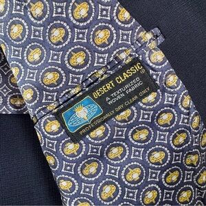 VTG Bob Hope DESERT CLASSIC Hart Schaffner Marx Mens 46L Textured Navy Blazer
